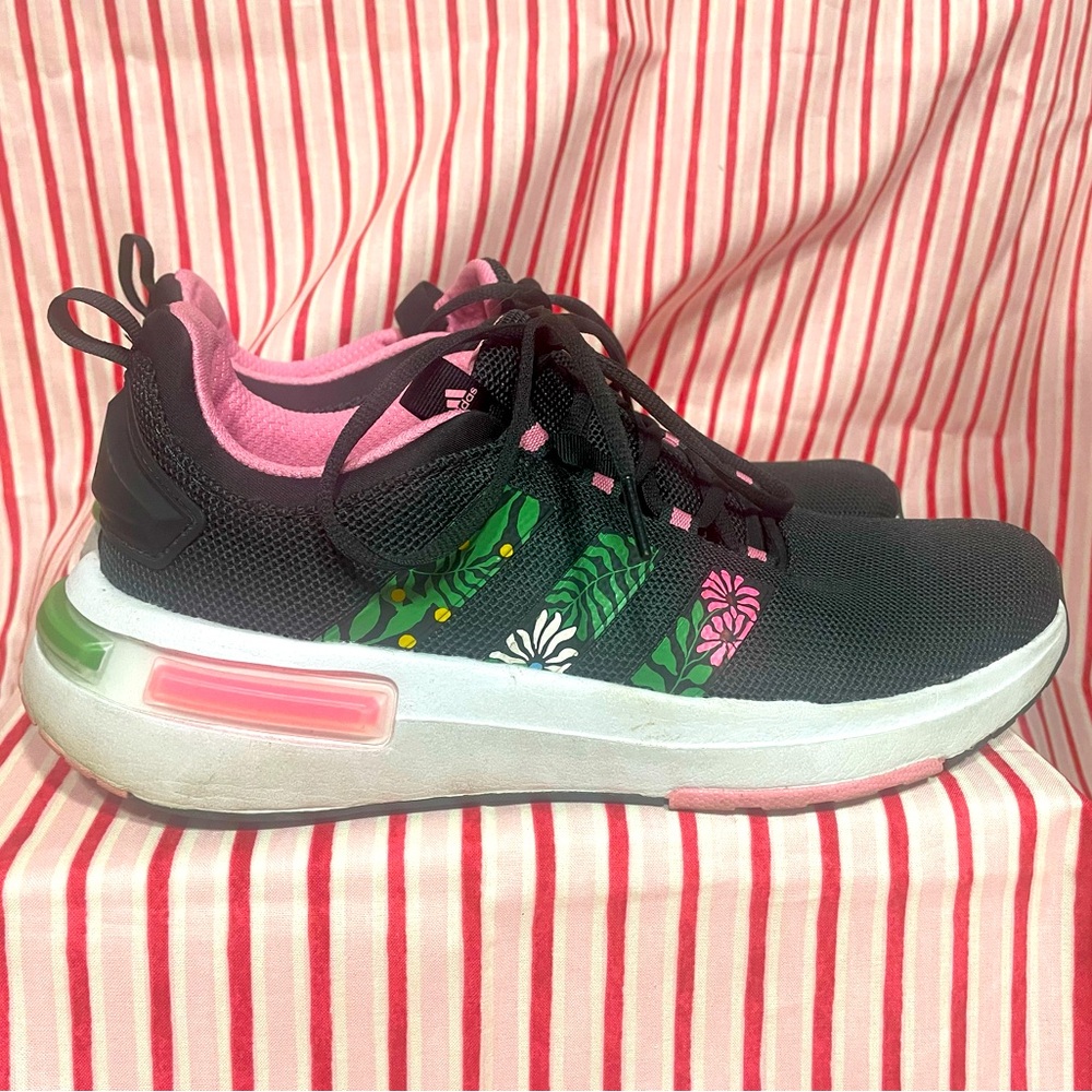 Women's Adidas Racer TR23 Shoes - Carbon / Bliss Pink size 11